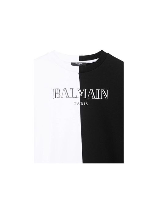 Felpa, unisex, logata. BALMAIN | BW4P90 Z0081100NE